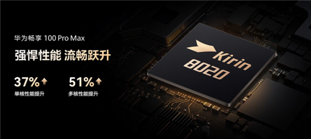 1999元起!华为畅享100 Pro Max发布:麒麟8020+鸿蒙7 整机性能提升62%