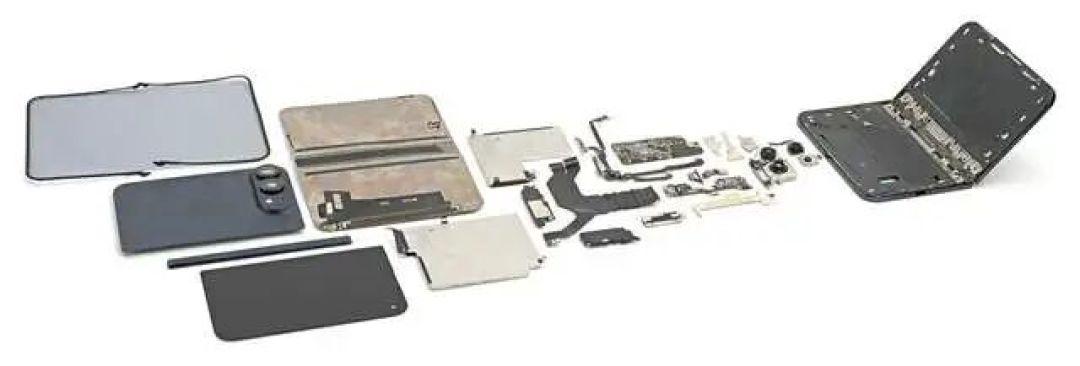 iFixit拆解实锤:iPhone Duo裂屏亮线原因找到!铰链顶压造成应力集中