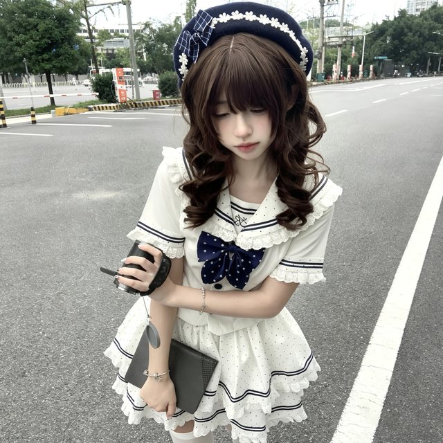 日系学院少女水手服，COMIC SOUL 海盐兔星正版 JK 短袖