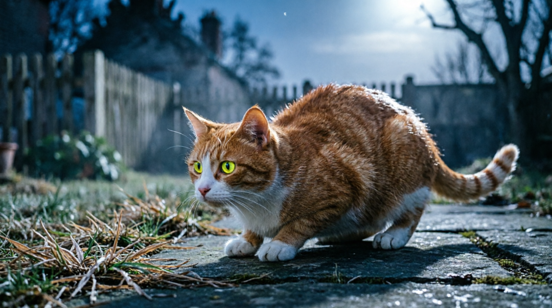 猫眼睛夜里发绿光?光是借来的,"1/6亮度"查无出处