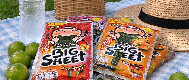 老板仔紫菜香脆大片冬阴功休闲零食款
