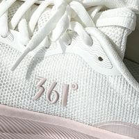 双十一女生通勤跑鞋优选｜361°粉白网面跑鞋，好看又好穿