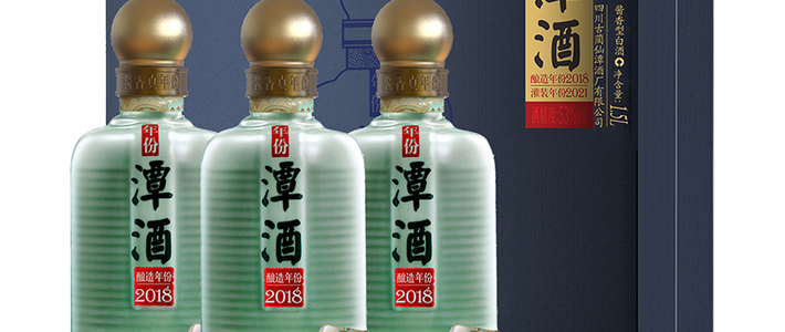 潭酒的瓶子按颜色排座次：银、金、红、紫，双11别买反了
