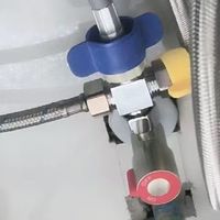 全铜四通角阀一进三出4分活接分水器款