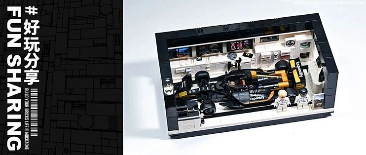 适配乐高F1狂飙飞车77252的P房底座实物分享！