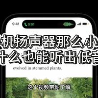 手机扬声器那么小,为什么也能听出低音?