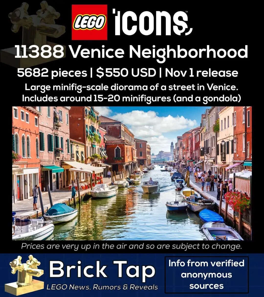 乐高11388 威尼斯街区谍照公布了！