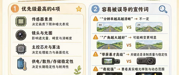 行车记录仪选购避坑指南