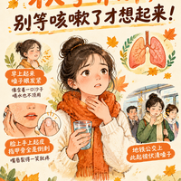 入秋嗓子干痒总咳嗽?别等肺喊救命才养,日常要学会养