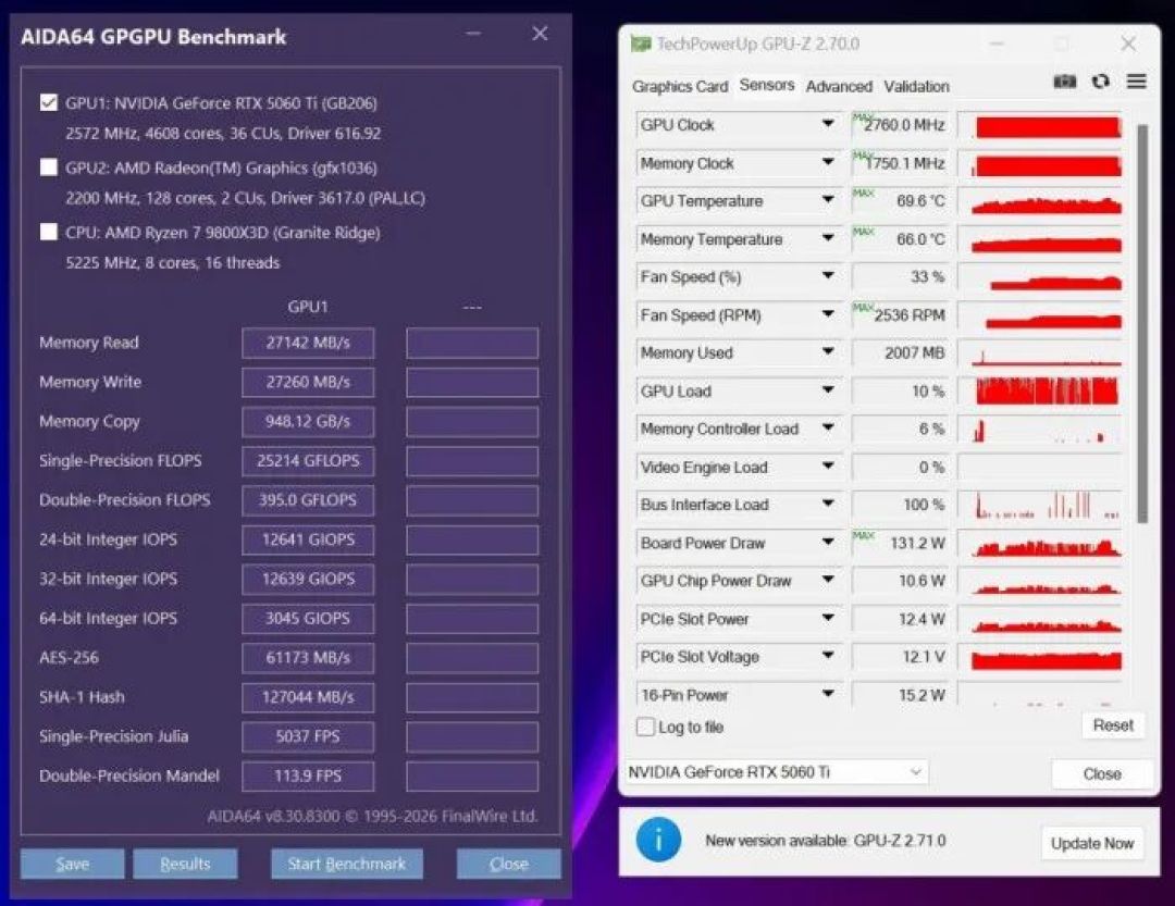 单槽涡轮一箱5张组80G显存玩大模型 映众RTX 5060Ti PRO 16GB显卡多卡评测
