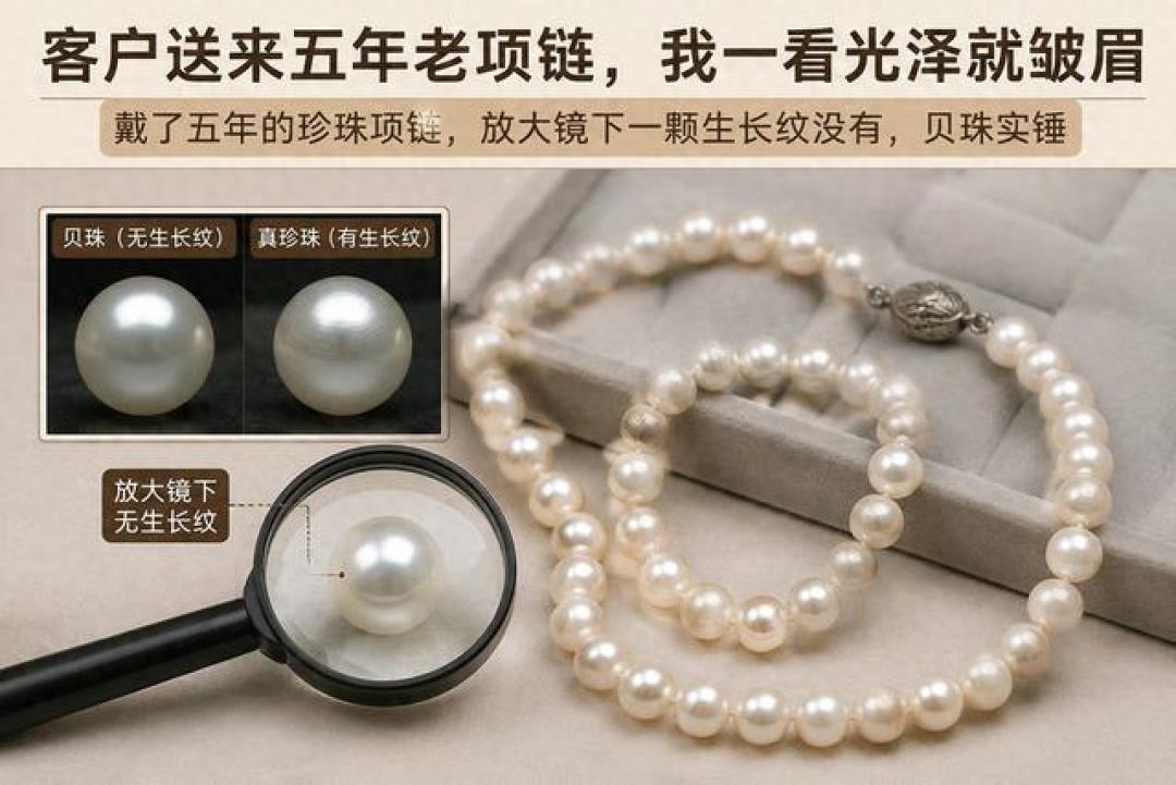 双11买珍珠项链先核证书上这两行字|鉴定名称和备注栏怎么读,到手再对五处防套证