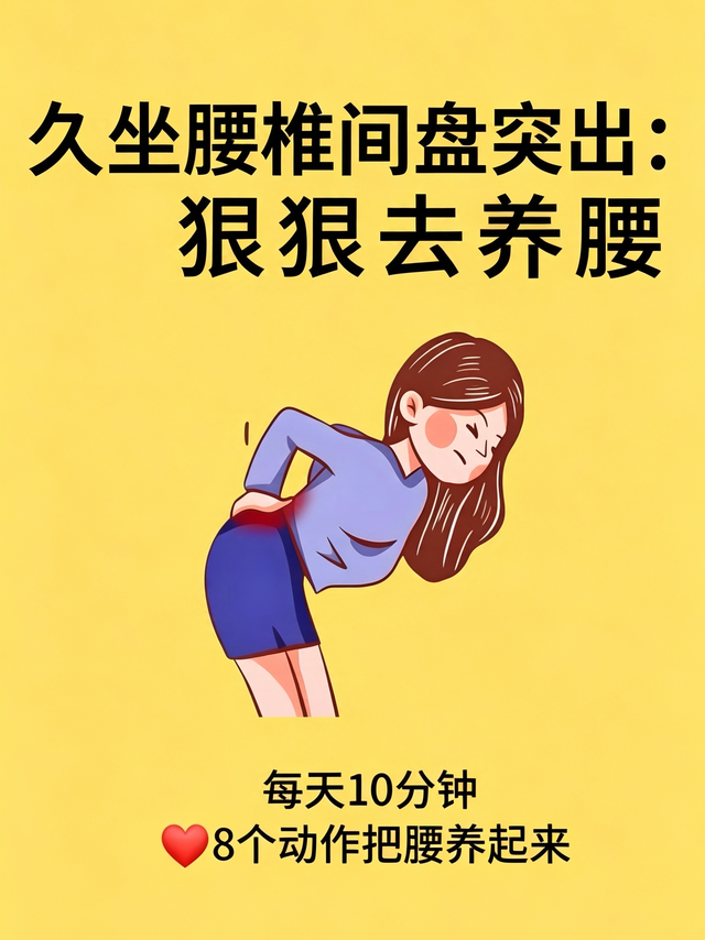 打工人腰突最怕的八个动作练起来