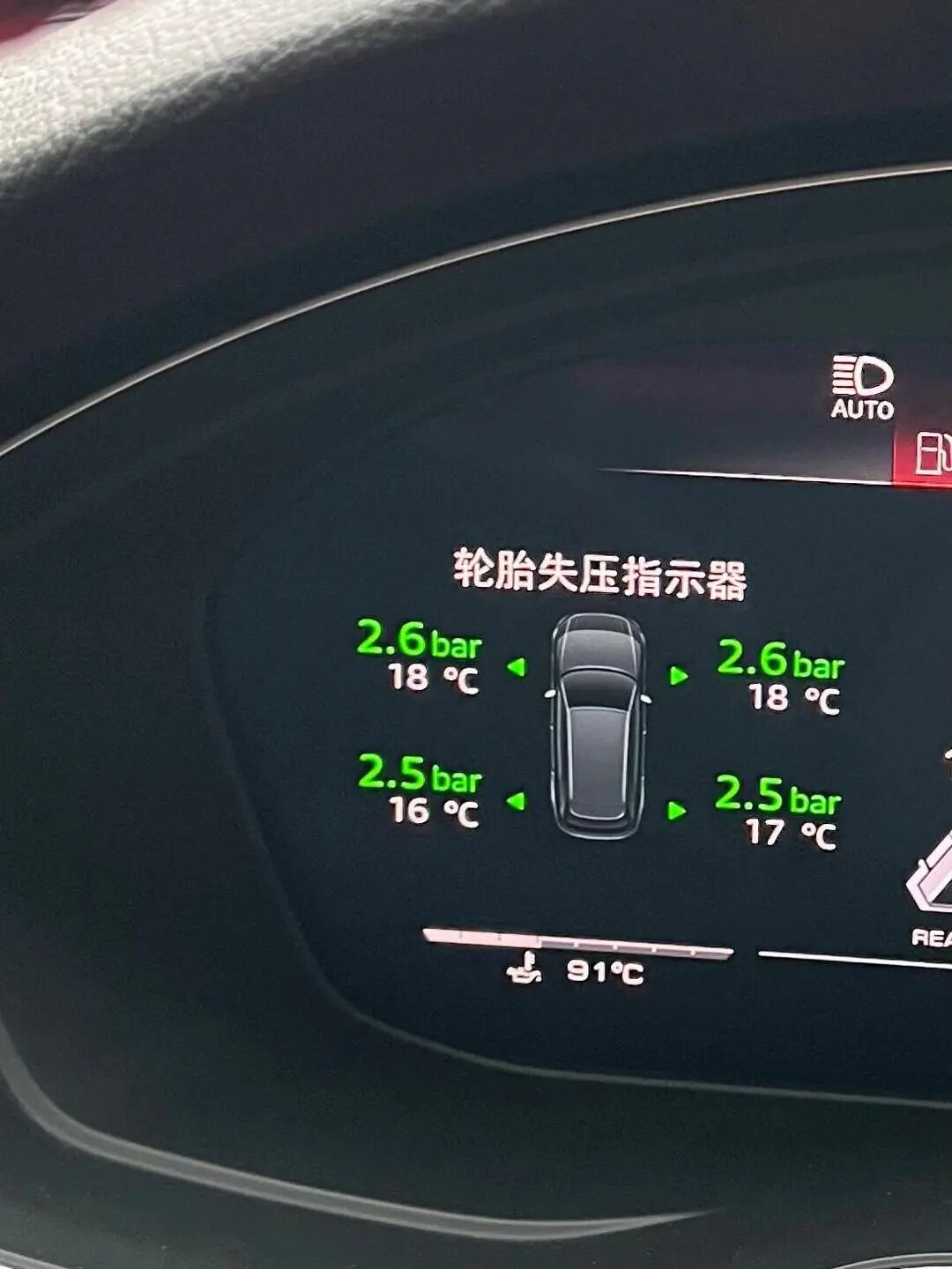 降温早晨胎压报警亮了,是扎钉子了吗?