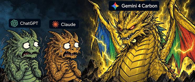 刚刚，Gemini 4 Carbon 正式发布，哈基米重回世界第一