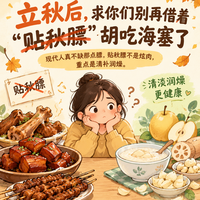 立秋后别拿“贴秋膘”当借口胡吃海塞！家人们的科学进补清单