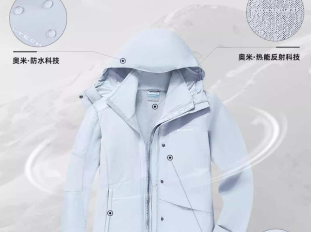 哥伦比亚三合一,319到2200:双11下单前,先分清抓绒、银点、金点和鹅绒