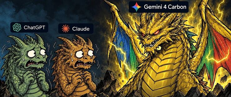 刚刚，Gemini 4 Carbon 正式发布，哈基米重回世界第一