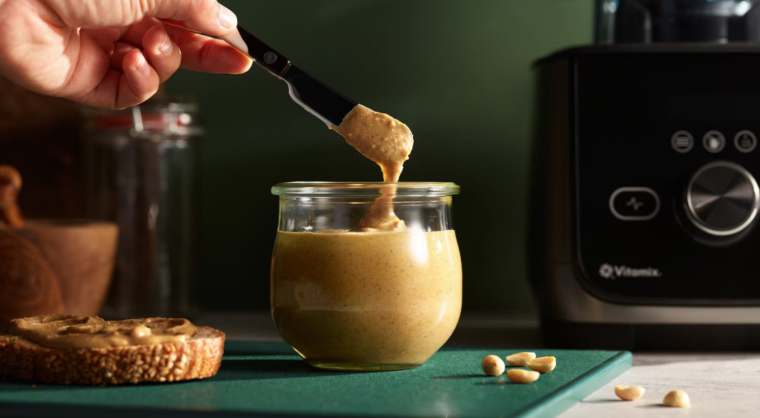 Vitamix打花生酱:花生打成碎粒,先别急着倒油