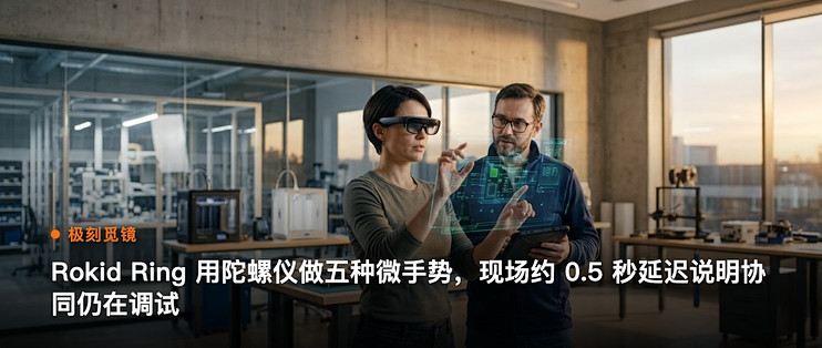 极刻觅镜 | Rokid Ring 用陀螺仪做五种微手势…