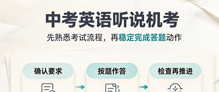 中考英语听说机考最后37天自救指南每天20分钟执行方案，不踩坑