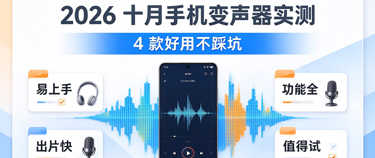 2026 十月手机变声器实测：4 款好用不踩坑