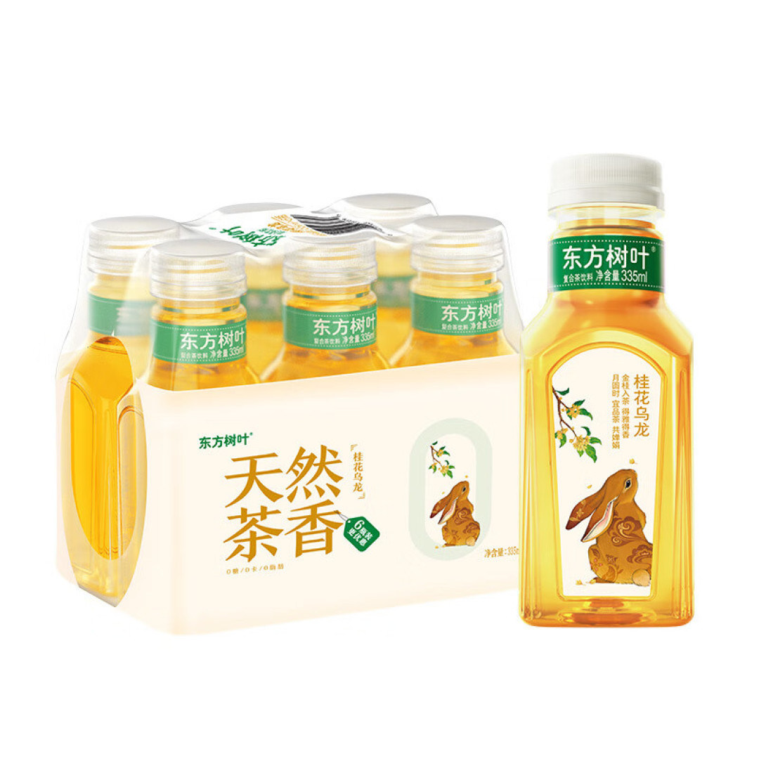 都是桂花乌龙:三得利500ml、东方树叶335ml,秋天这瓶别买错