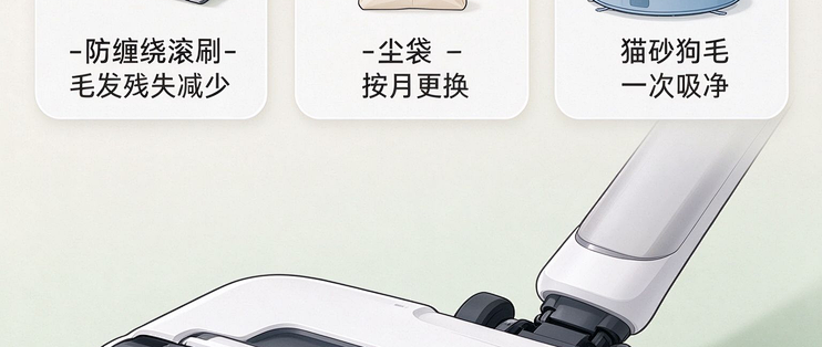 养宠家庭清洁实测：T90 Pro防缠绕+自动集尘，T80SMax