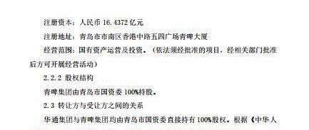 青岛食品控制权拟变更：华通29.24%股份将转让给青啤