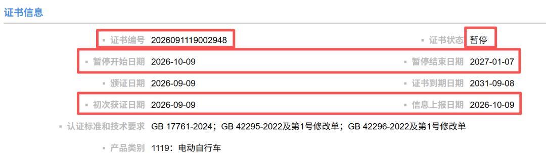 车能卖，牌不一定能上：极核25张3C证书被暂停或撤销，双11买电自前先查合格证