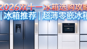 2026双十一冰箱选购攻略｜冰箱推荐｜超薄零嵌冰箱