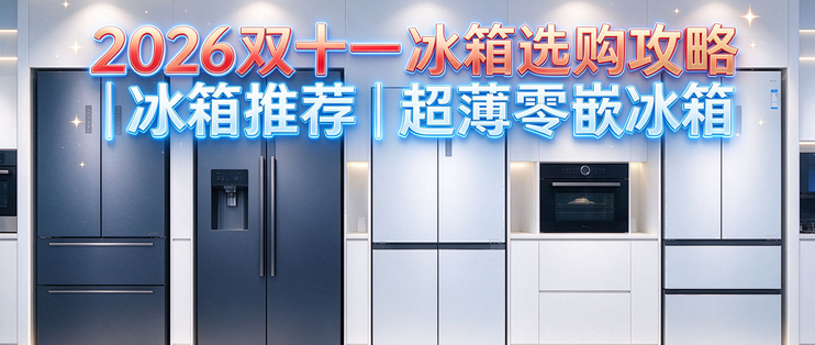 2026双十一冰箱选购攻略｜冰箱推荐｜超薄零嵌冰箱