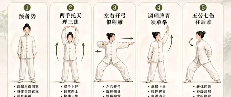 八段锦真有那么神吗？我重新练了一周多的真实感受