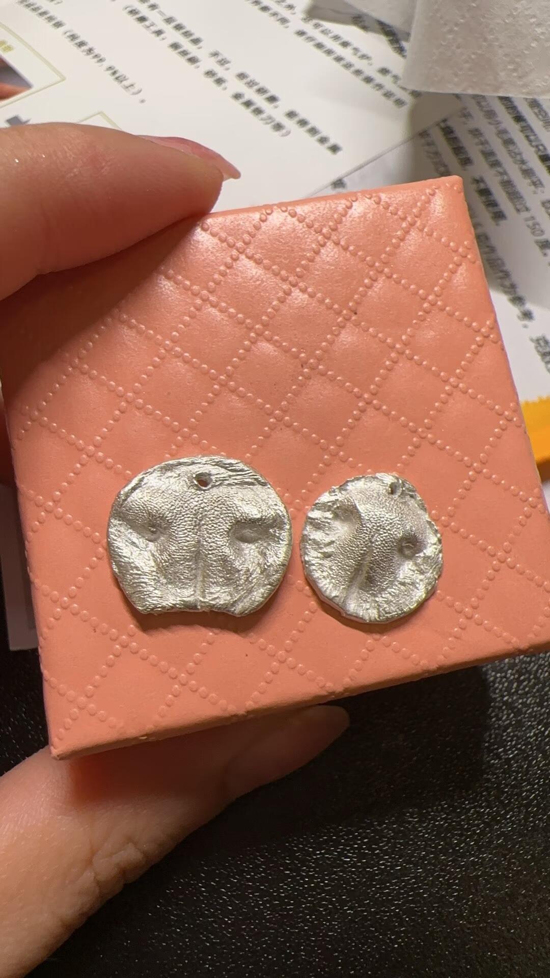 把猫鼻纹烧成银吊坠：银粘土入门，捏不难，烧才难