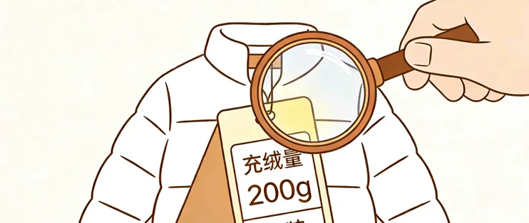 两千元档的羽绒服，充绒才86g？双11囤货前，先翻吊牌看三行小字