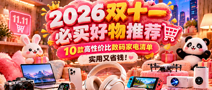 2026双十一必买好物推荐：10款高性价比数码家电清单，实用又省钱