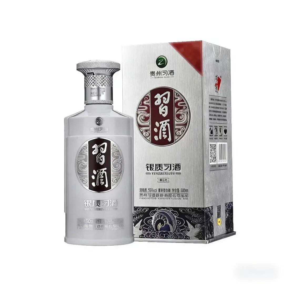 常被拿来和紫迎宾对标的银质习酒，银瓶银盒