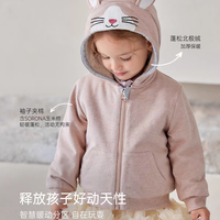 最近被这件超萌兔耳连帽外套甜到心坎里了！🐰
