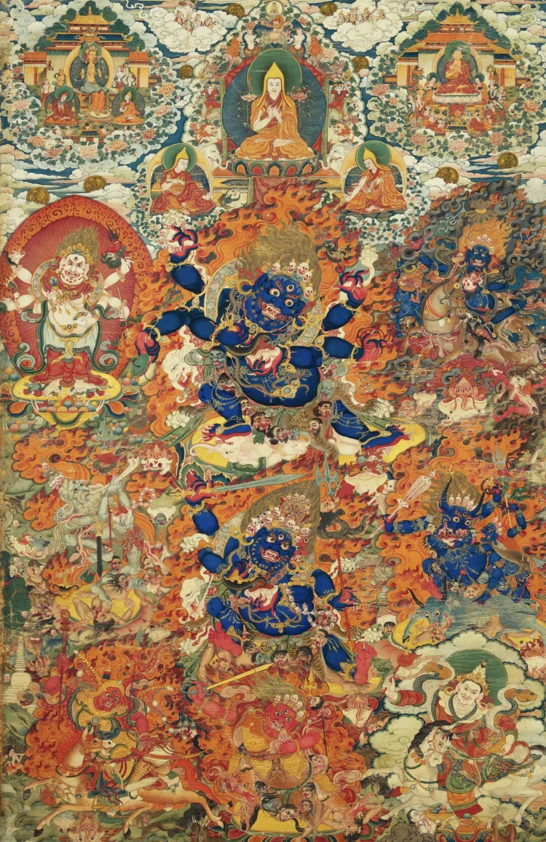 同一题材画工差不多,一张卖1000一张卖6000:唐卡到底什么价算合理?拿拍场成交价一次说清