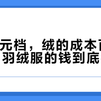 吊牌千元档,绒的成本百元档:双11羽绒服的钱到底花哪了?