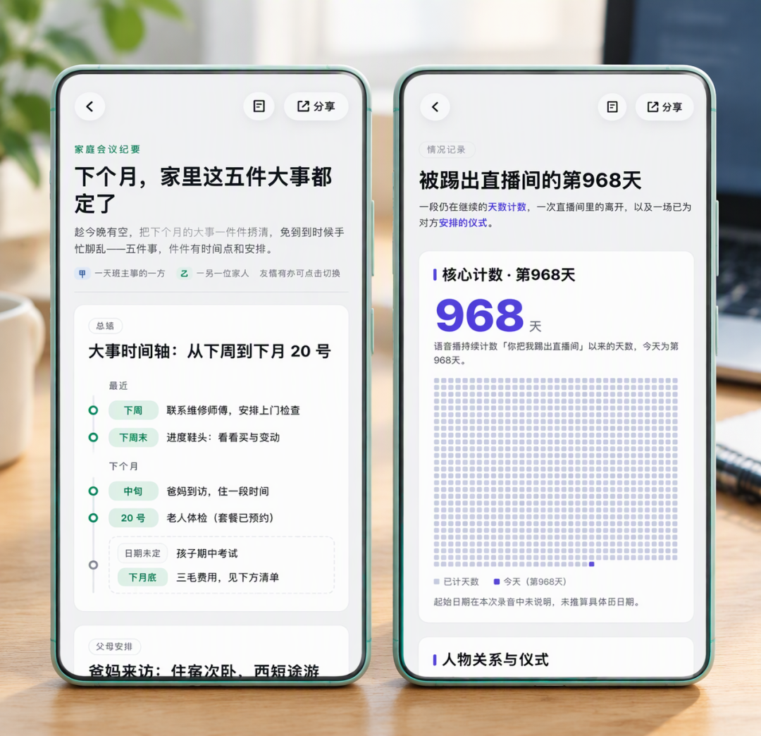 微信刚上线AI录音笔：开完会，纪要自己变成网页