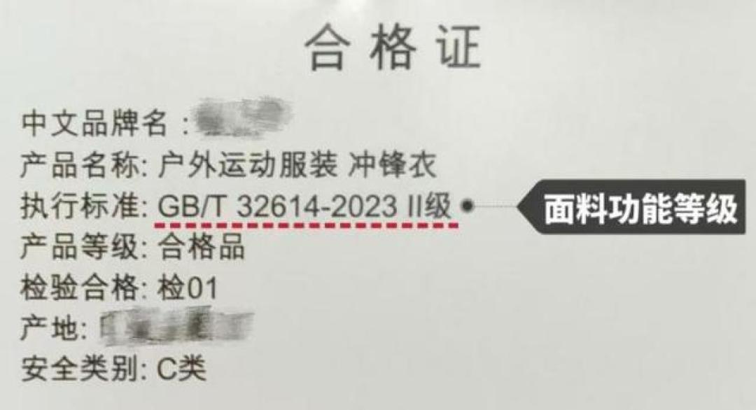 店员指着9件都说冲锋衣,翻吊牌只有1件是:双11下单前,先看「执行标准」这一行