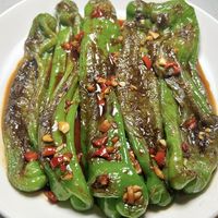 干煎青椒制作虎皮技巧