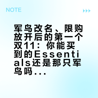 军鸟改名、限购放开后的第一个双11：你能买到的Essentials还是那只军鸟吗——先看懂双线、版本和34元到19700元的价格带