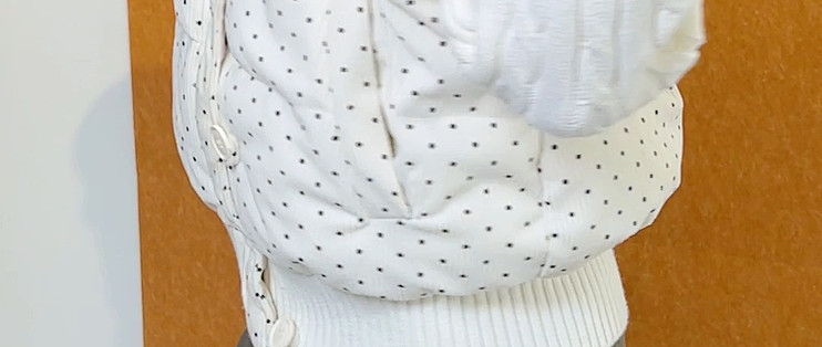 📏小个子闭眼入！短款波点棉服，轻松穿出三七分
