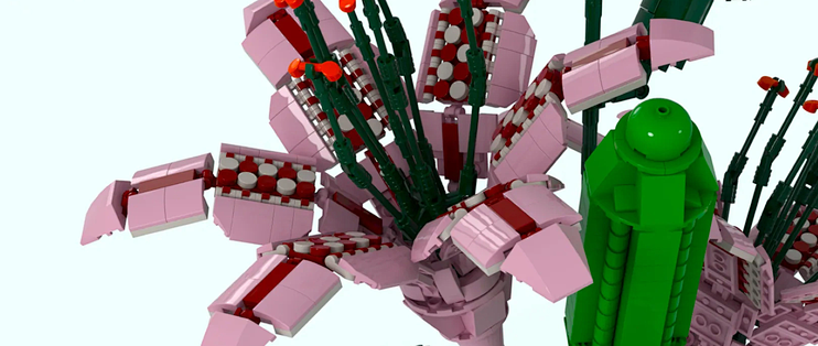 要抢花植系列风头？积木花作品万票入围乐高Ideas评审！