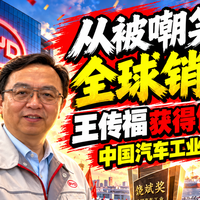 从被嘲笑到全球销冠,王传福获饶斌奖,书写中国汽车自强之路!