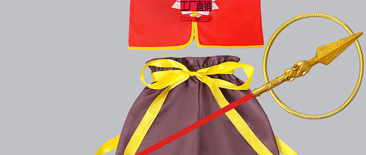 儿童哪咤造型服：颜色、图案与配饰