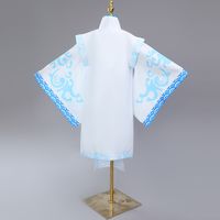 敖丙造型服：蓝白配色与衣身纹样
