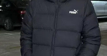 彪马儿童连帽羽绒服百搭时尚款