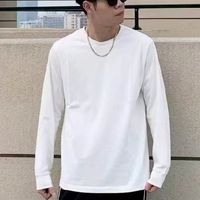 重磅长袖T恤男秋季宽松百搭运动打底款